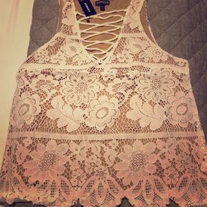 Lace tank top